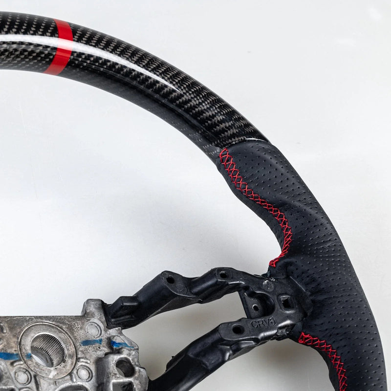 Honda CR-V Carbon Fiber Flat Bottom Leather Steering Wheel (2023)