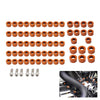Harley Twin Cam Touring Road Glide 66X Engine Bolt Topper Cap Orange