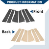 Honda HR-V (2023-2024) Carbon Fiber Black 6 Pcs Door Pillar Window Trim