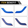 Jeep Wrangler Blue Front Rear Door Handle Panel Bezel Cover Trims (2007-2023)