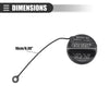 Subaru Outback (2010-2012) Plastic Black Gas Cap