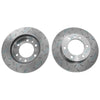 Landcruiser 8 / 80~90 4x4 2 Drilled + Slotted Front Disc Brake Rotors + Pads