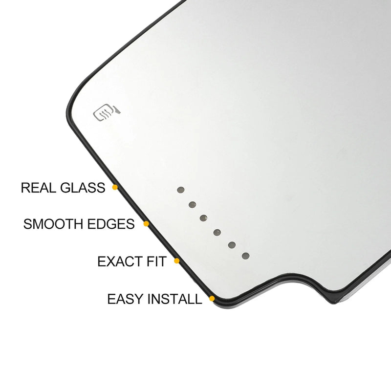 Chevrolet Silverado 1500 Mirror Glass Left Upper Side Heated