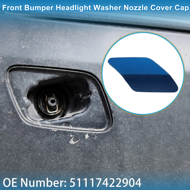 BMW X6 Blue Washer Nozzle Cover Cap Front Right (2015-2019)