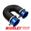 NJ 3" Flexible Short Ram Cold Air Intake Turbo Tube Pipe Hose Duct