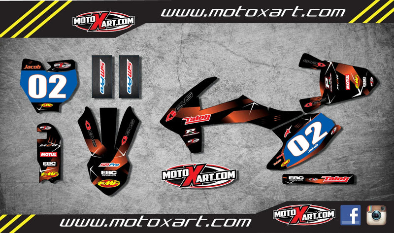 KTM 65 (2016) - Barbed Style Stickers Decals Full Graphics Custom Kit