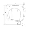 Harley Touring Road Glide King FLHR Driver Backrest Pad (2009-2023)