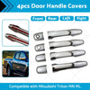 Mitsubishi Triton MN ML 4 x Chrome Door Handle Covers (2006-2014)
