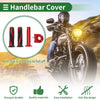 Motorcycle Handlebar End Grips Diamond Twill Pattern Hand Grips Cover Kit