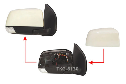 Isuzu Dmax RH LED Side View Mirror Unpainted (2012-2014)