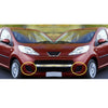Peugeot 107 1 Pair Front Bumper Fog Light Grille Covers (2009-2012)