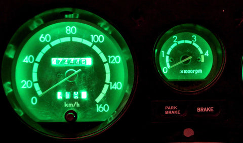 Toyota Landcruiser 1980-1988 Green LED Dash Cluster Light Kit