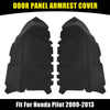 Honda Pilot Black Microfiber Leather Door Panel Armrest Covers (2009-2013)