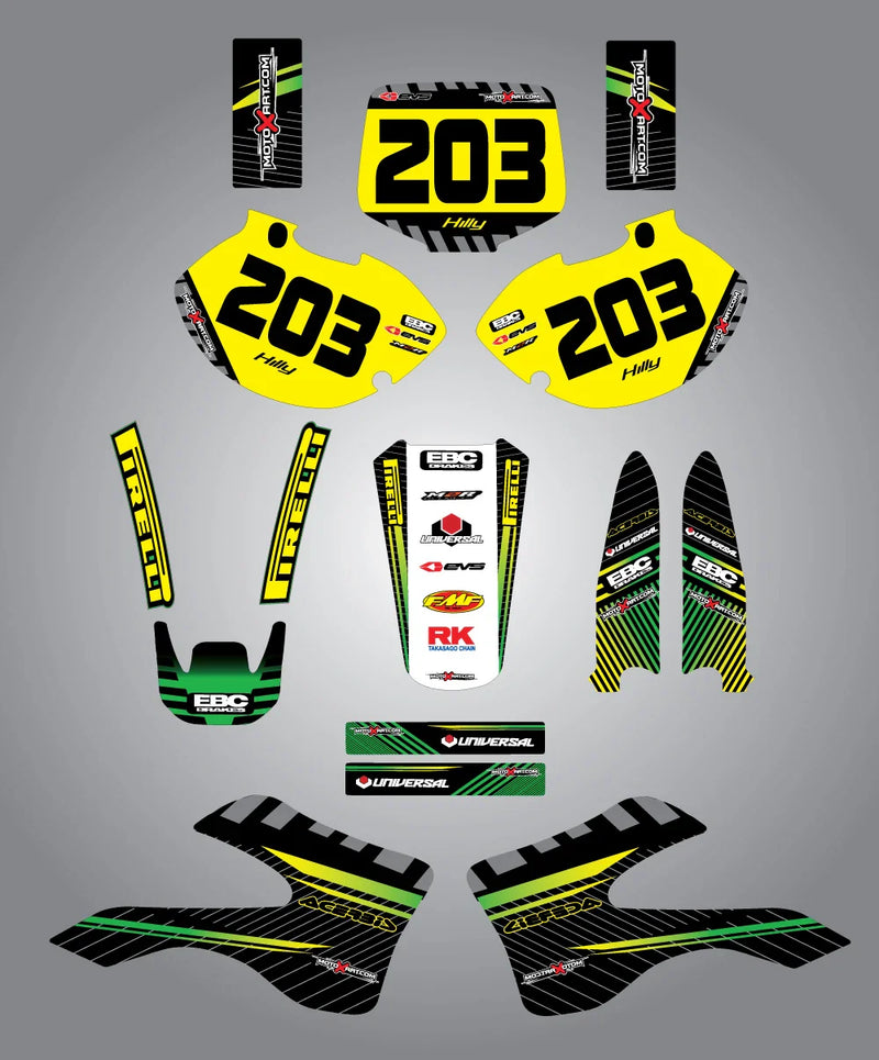 Kawasaki KX250 Custom Graphic Kit (1999-2002)