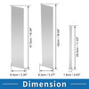 Mitsubishi Lancer (2008-2017) Silver Tone 6 Pcs Door Pillar Window Trim