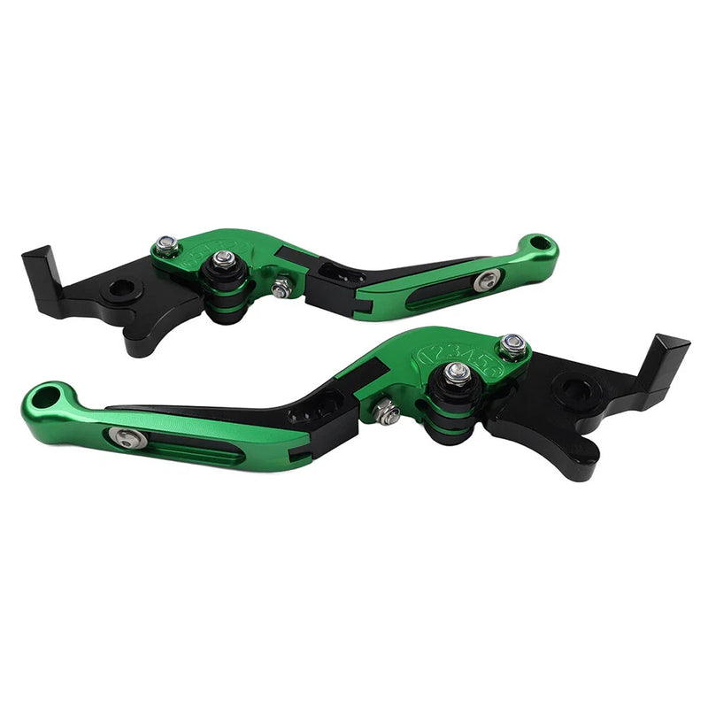 Honda CBR600RR CBR954RR Green Extendable Brake Clutch Levers (2002-2006)