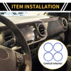 Toyota Tacoma AC Vent Dashboard Decoration Rings (2016–2023)