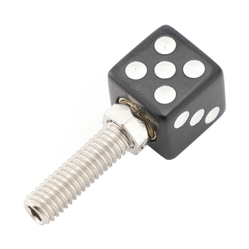 Chopper Motorcycle 4pcs Black License Plate Screws