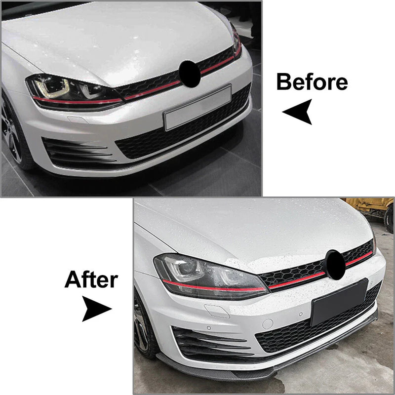Volkswagen Golf MK7 R R-Line Front Bumper Splitter Spoiler Lip (2014-2020)