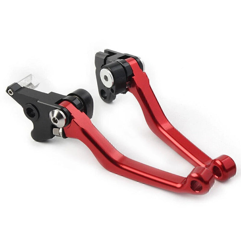 Kawasaki KLX250 D-TRACKER Dirt Clutch Brake Levers RED (1993-1997)