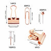 Office School Stationery 500 x Binder Clips Paper Clips Push Pins Set