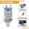 Universal Motorcycle M6 License Plate Screws Cover 40mm 4Pcs Titanium Tone