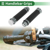 Motorcycle Titanium Tone 7/8" 22mm Hand Grips Cover Handlebar