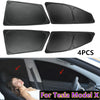 Tesla Model X 4X Car Side Window Sleep Privacy Camping Blind Sun Shade Cover
