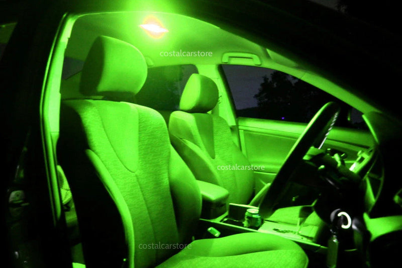Jeep Grand Cherokee WK Bright Green LED Interior Light Kit (2010+)