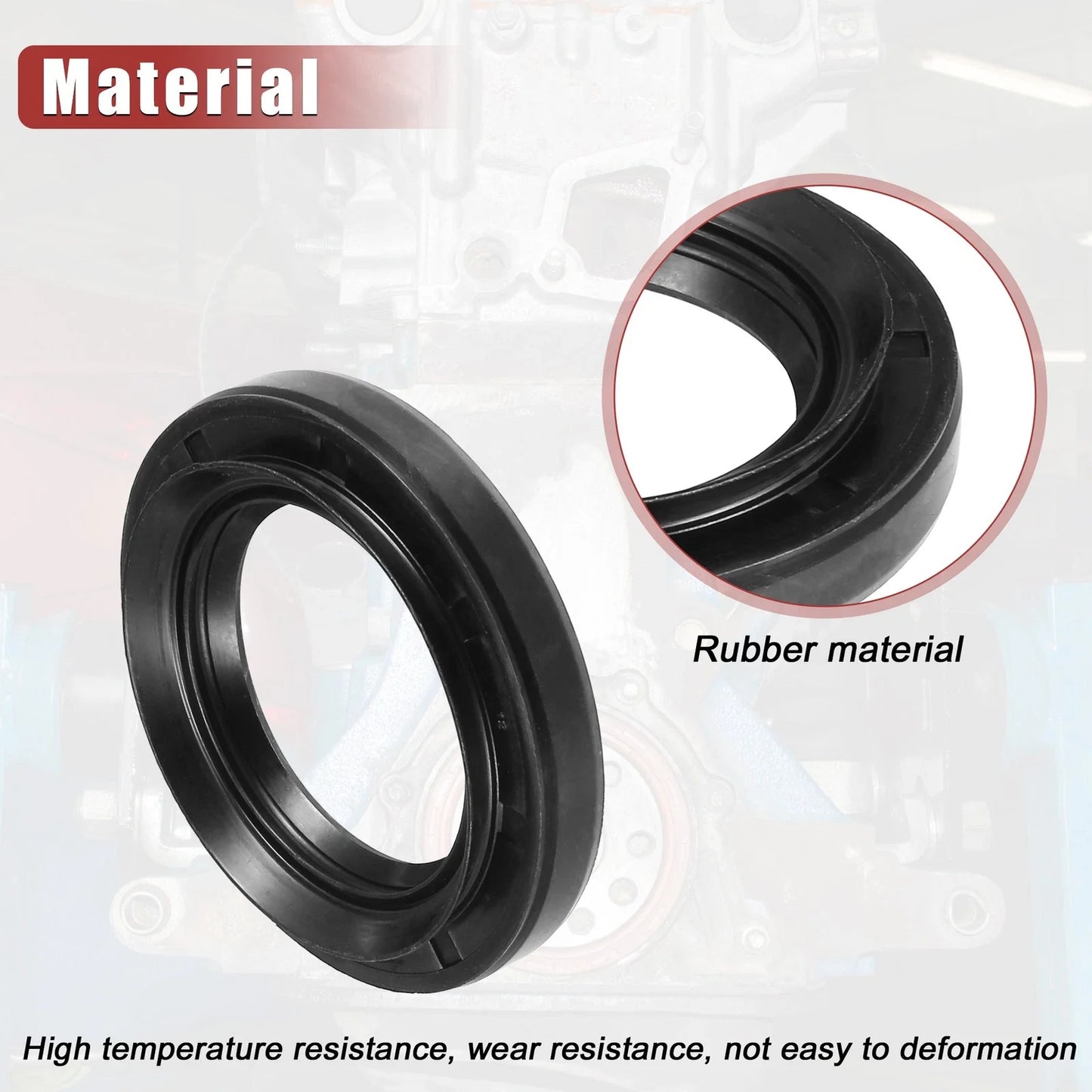 2 x Engine Crankshaft Oil Seals for Toyota Land Cruiser (1981-1990)