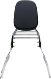 Yamaha Vstar 650 400 Classic Chrome Backrest Sissy Bar Luggage Rack (98-18)