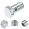 4 x M18x1.5 43mm Hollow Motorcycle Screws with Washers Metric Thread