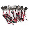 Universal Models 2 x Chrome Mini LED Motorcycle Turn Signal Lights