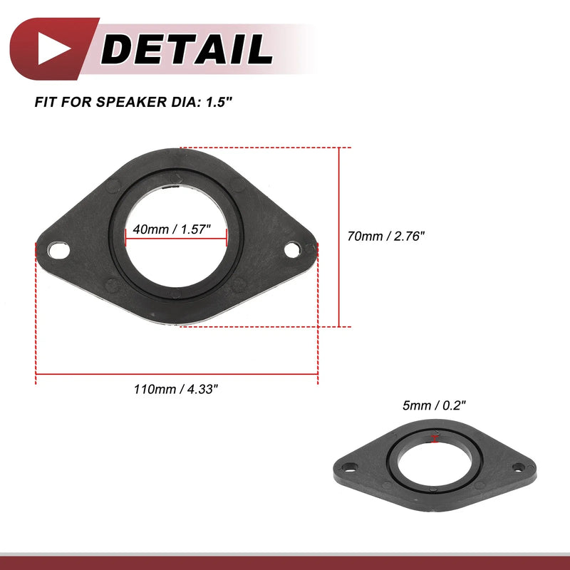 Toyota Tacoma (2005-2023) - 2 Pcs 1.5" Speaker Spacer Rings