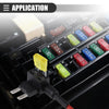 Car Circuit 12V Mini Fuse Tap w/ 10pcs 10A 20A ATM APM Blade Type Fuse Set