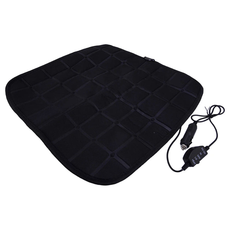 Car - Black Heated Seat Cushion Cover (Fits Most Models)