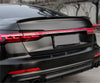 Audi A6 C8 Sedan 2019-2023 Rear Trunk Spoiler Wing Glossy Black
