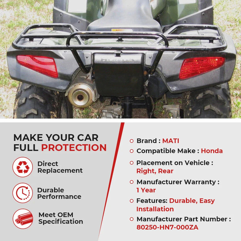 Honda Rancher 350 400 Rear Splash Guard / Left & Right / Mud Guards