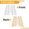 Lexus CT200 CT200h Chrome Silver Tone 6 Pcs Door Pillar Window Trim
