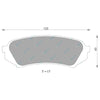 Toyota Landcruiser UZJ100R 1998-2007 4X4 V8 2UZ-FE Rear Disc Brake Pads