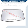Chevy Silverado 1500 Heated Right Side Mirror Glass Replacement