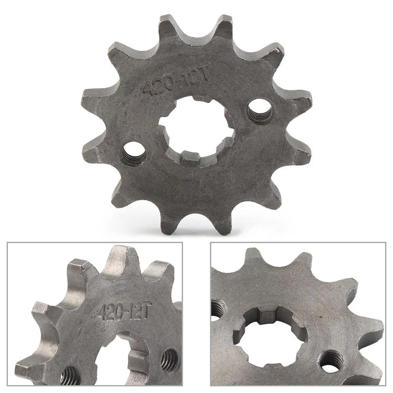 50cc 70cc 90cc 110cc 125cc Pit Dirt Bike ATV 12T 17mm Front Chain Sprocket