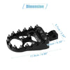 Motorcycle 1 Pair / Wide Foot Peg / 360 Rotating Alloy Footpeg Black