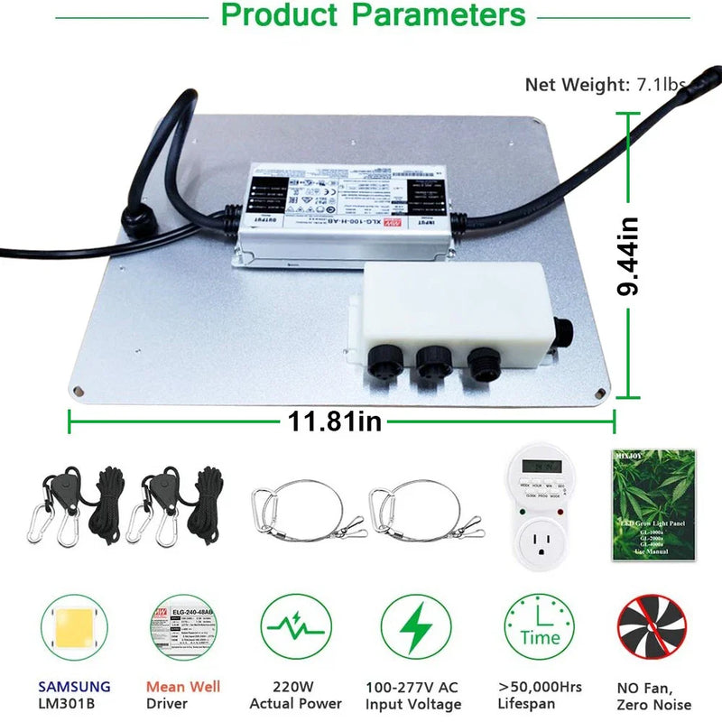 Indoor Plants 1000W LED Grow Light Full Spectrum