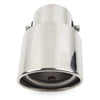Car Silver Stainless Steel Round Exhaust Pipe Tail Muffler Tip
