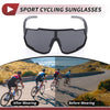 Motorcycle Riding Goggles Black Lens Black Frame PC Outdoor Sports Sunglasses