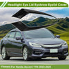 Honda Accord 11th Black Carbon Fiber Headlight Eyebrow Cover (2023)