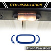 Jeep Wrangler JK Yellow Front Rear Roof Reading Light Trim Covers (2007-2018)