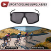 Set Motorcycle Riding Goggles Black Lens Black Gray Frame PC UV400