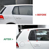 VW Golf 6 MK6 (2008-2012) Gloss Black Rear Window Louvers